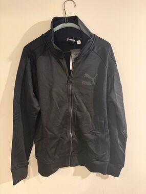 Puma Men's Black Full-Zip Performance Jacket Small T7 Track